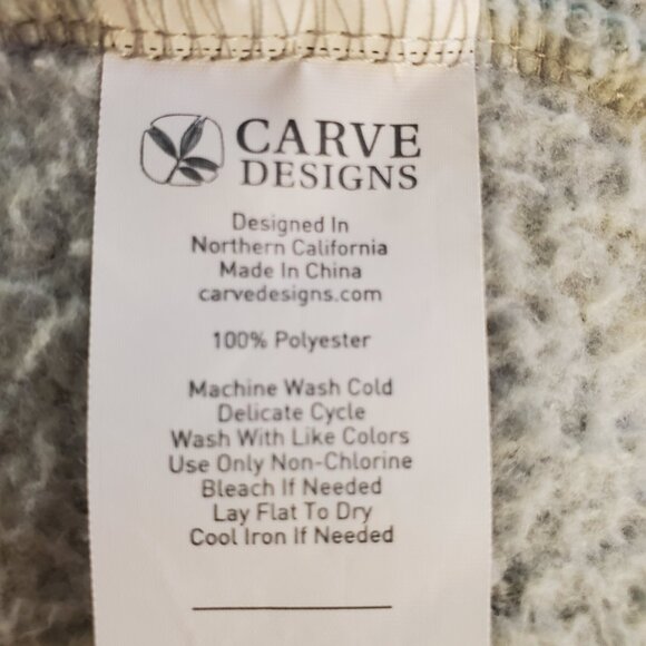 CARVE DESIGNS SZ XL Roley Cowl Soft Cozy Sherpa Pull-over Jacket in Thyme - Picture 9 of 9